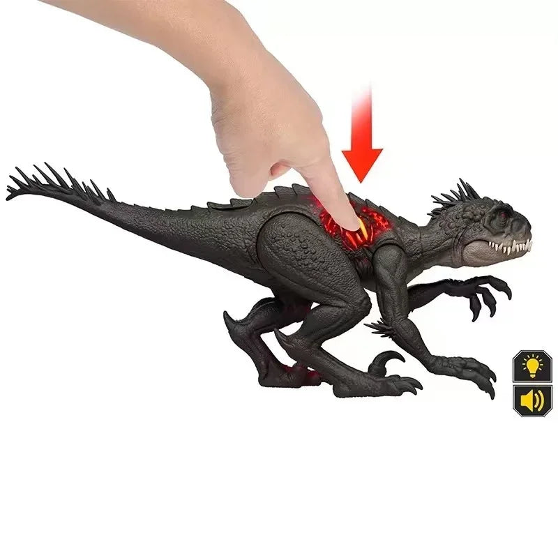 Jurassic World Scorpios Rex Dinosaur Action Figure with Sound Effect Ultimate Damage Anime Mode Toy for Boys Birthday Gift