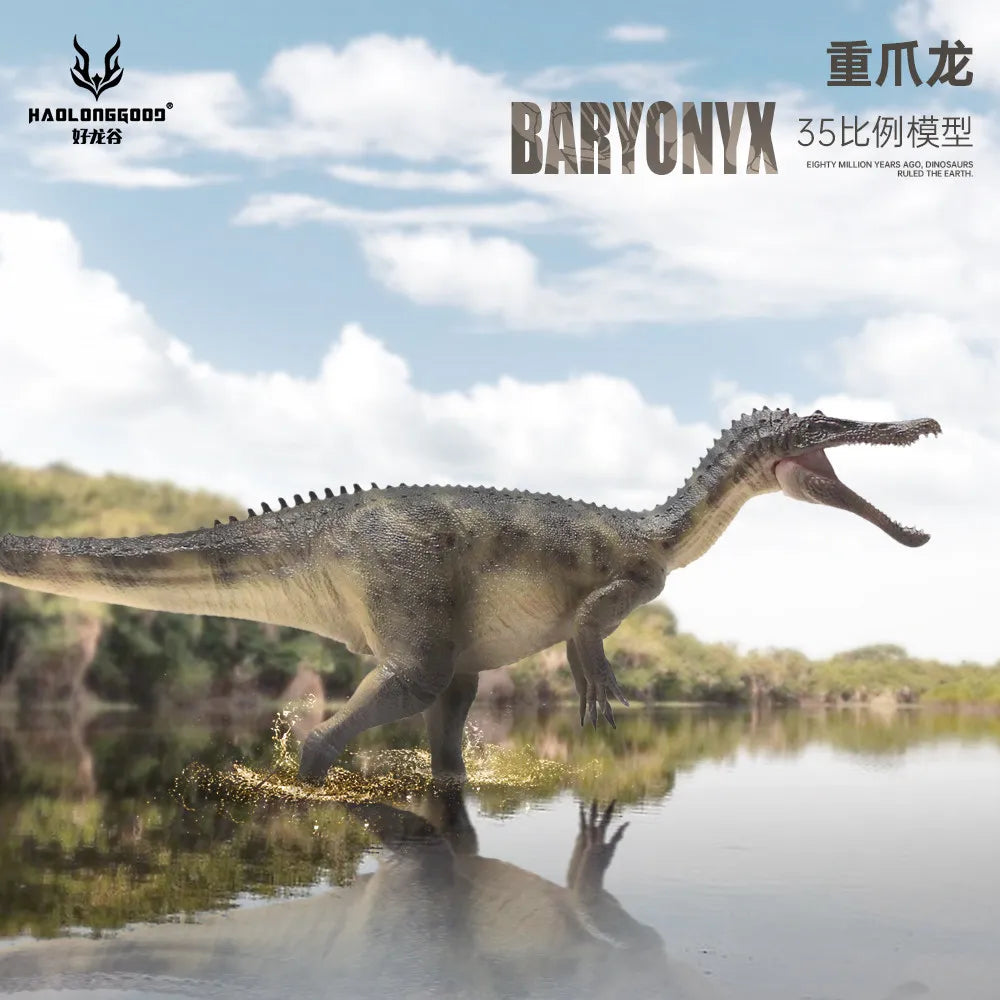 Haolonggood Baryonyx 1 To 35 Scale Jurassic Dinosaur Pvc Model Collectible Ornament Desktop Decoration For Dinosaur Enthusiasts