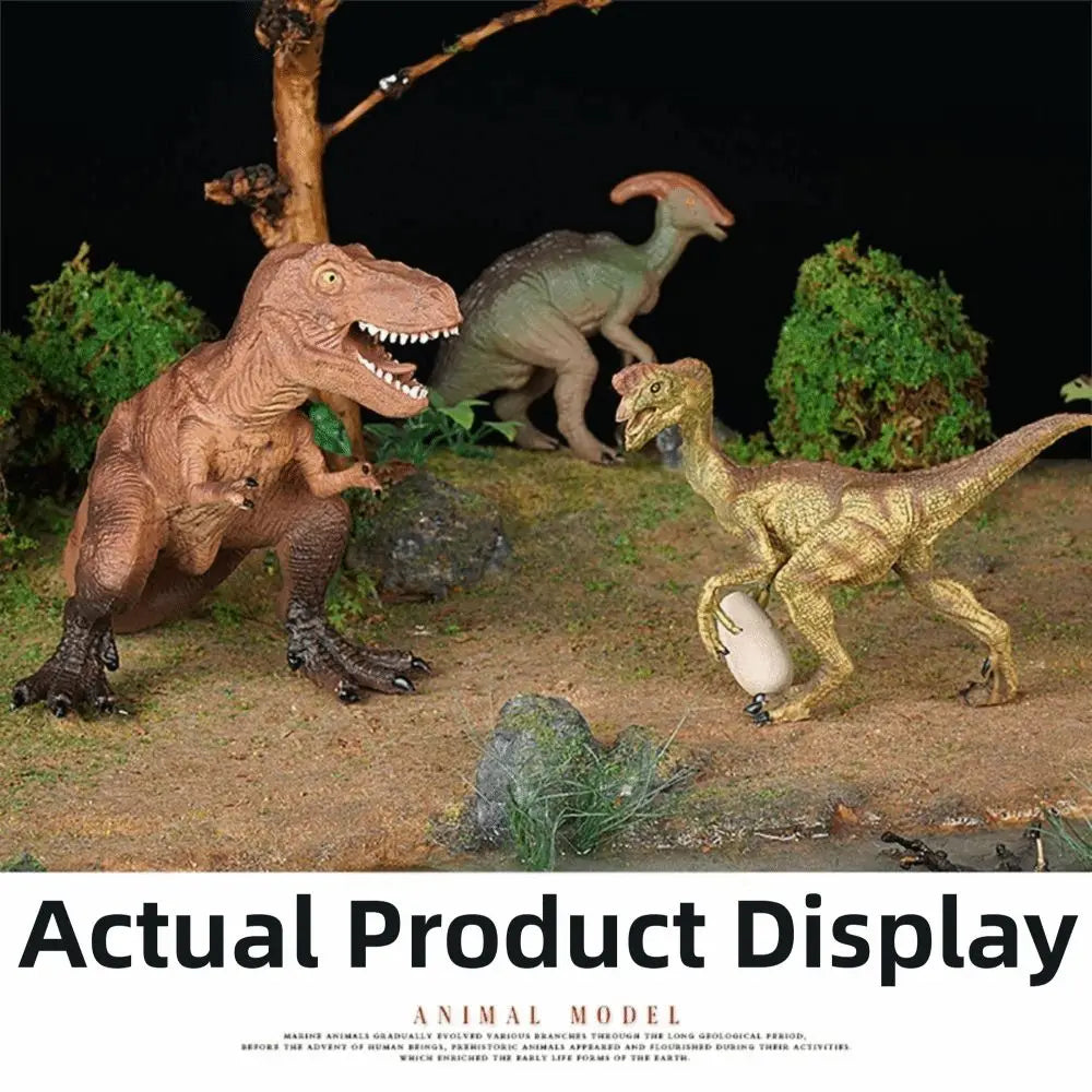 Multiple Sizes Dinosaur Model Realistic Educational Jurassic Dinosaur Rubber Tyrannosaurus Animal Figure Collection