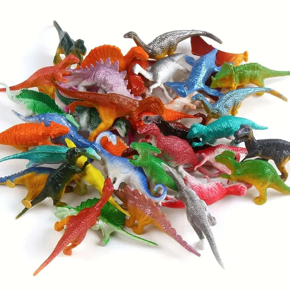48Pcs/set Mini Dinosaur Figures Model Children's Educational Toys Small Simulation Animal Figure Kids Toys for Boy Birthday Gift
